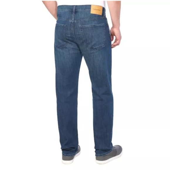 Calvin Klein Men's Slim Straight Jean Blue 38 x 34 - Picture 2 of 6